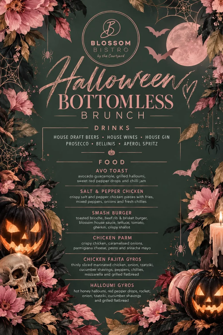 HALLOWEEN BOTTOMLESS BRUNCH £40
