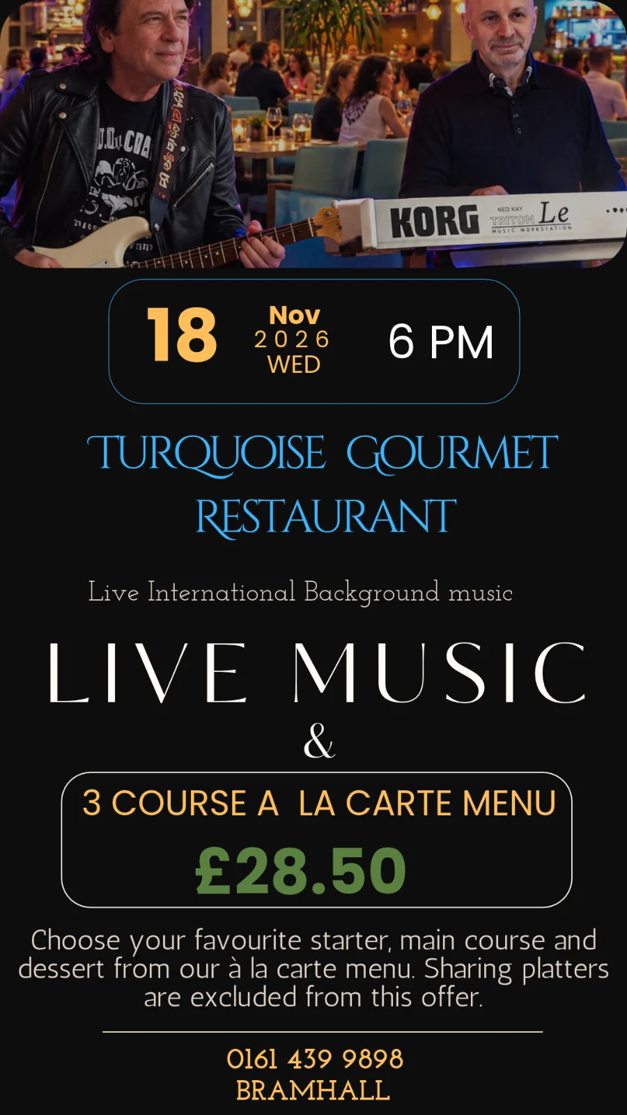 ๐ถ LIVE MUSIC & DINNER NIGHT ๐ถ
